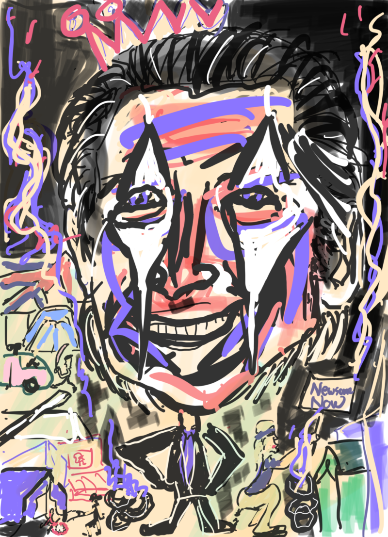 California King Clown Gavin Newsom Promises to Clean up California