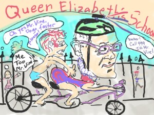 Bicycle Nonce Jeremy Vine Spotted on the Prowl at Queen Elizabeth’s School