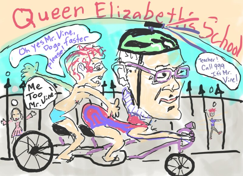 Bicycle Nonce Jeremy Vine Spotted on the Prowl at Queen Elizabeth’s School